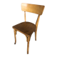 Chaise bistrot en bois clair vintage