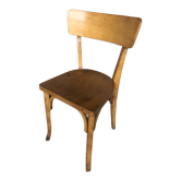 Chaise bistrot en bois clair vintage