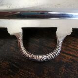 Silver metal tray
