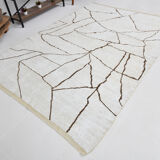 6x9 scandinavian beige hemp rug 192x275cm