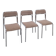 Space Age set 3x Bauhaus chromen buisframe stoelen