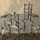 Series of 14 vintage Nagel style modular candle holders