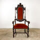 Fauteuil en chêne sculpté du XIXe siècle