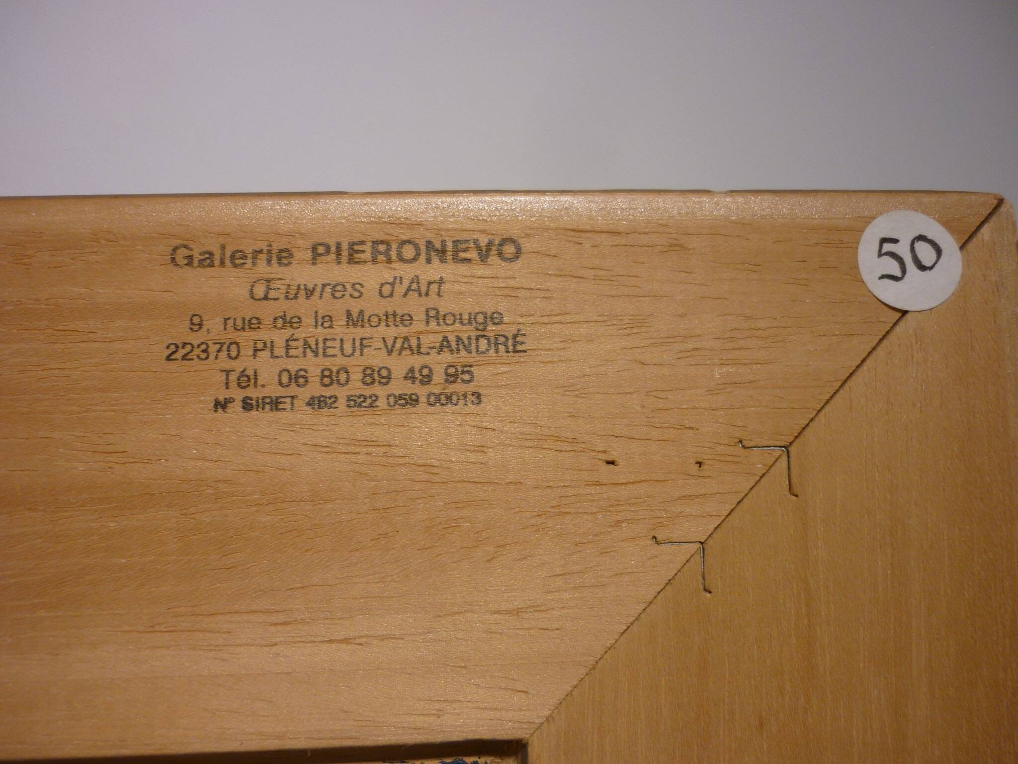 Oil painting on canvas “Hameau” signed Pieronevo