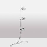 Chromed metal floor lamp. 1970s.