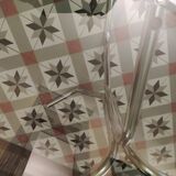 Dining table 70 chrome and smoked glass