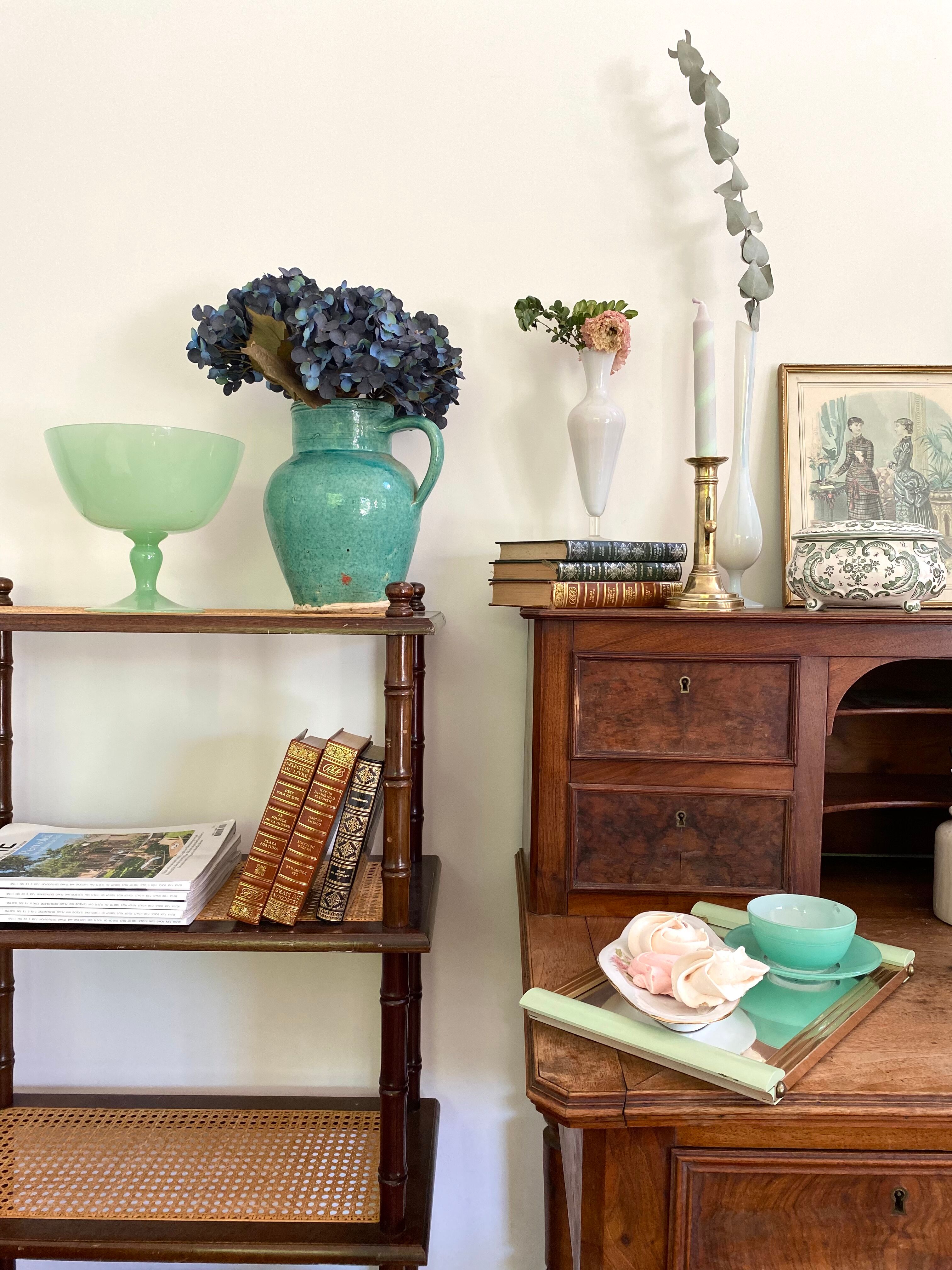 Vintage antique wooden desk