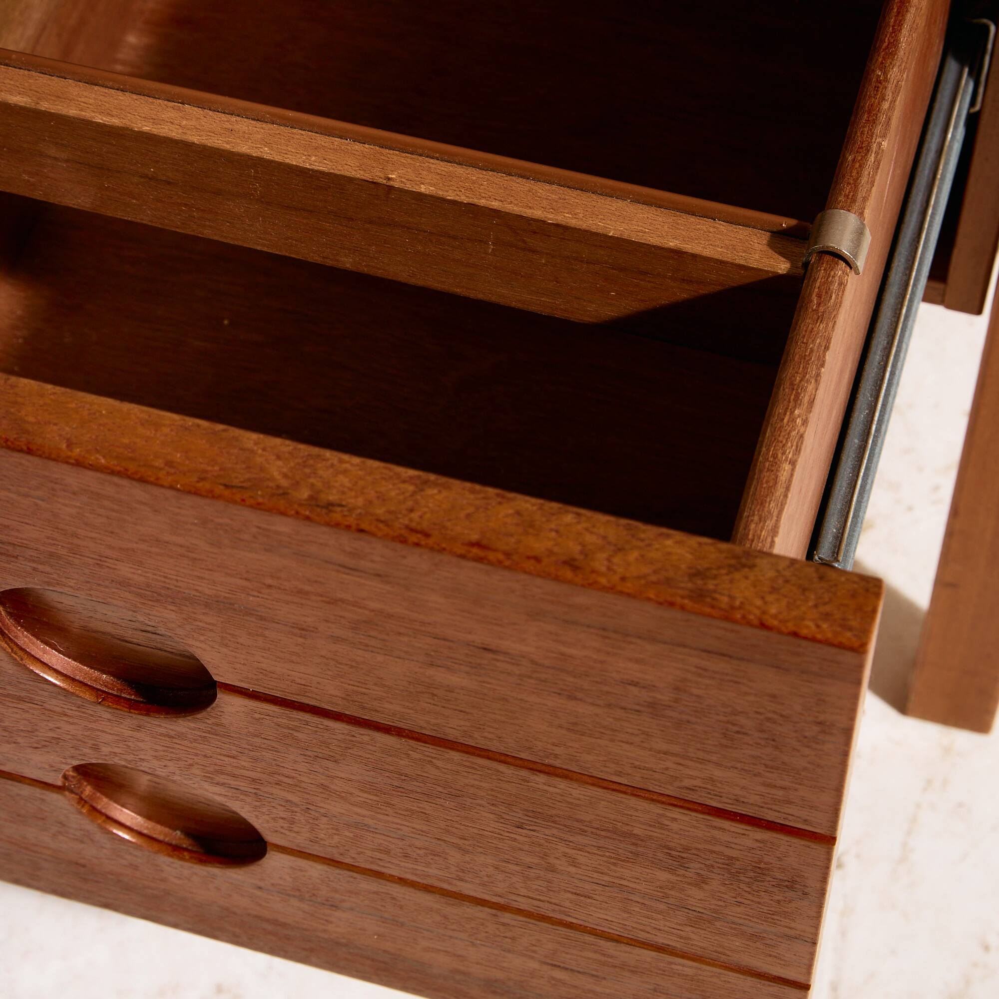 Model 33 teak desk by Christian Linneberg for Chr. Linneberg