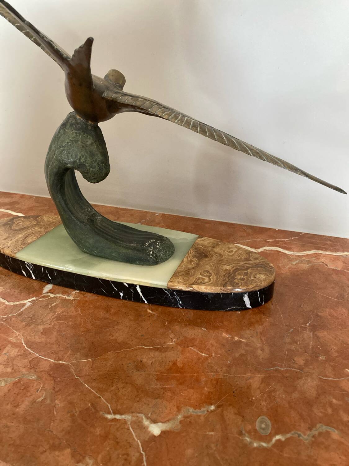 Sculpture "The Seagull" by G. Franjou, 20th century.
