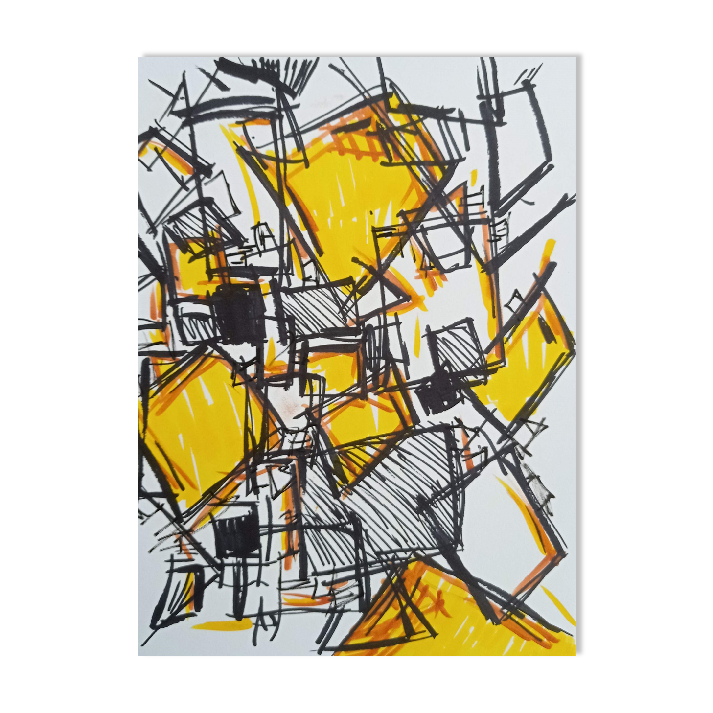 Abstraction Espace fuyant- œuvre unique