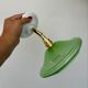 Vintage lampshade in green and gold glass
