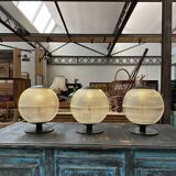 Suite of 3 70s holophanes