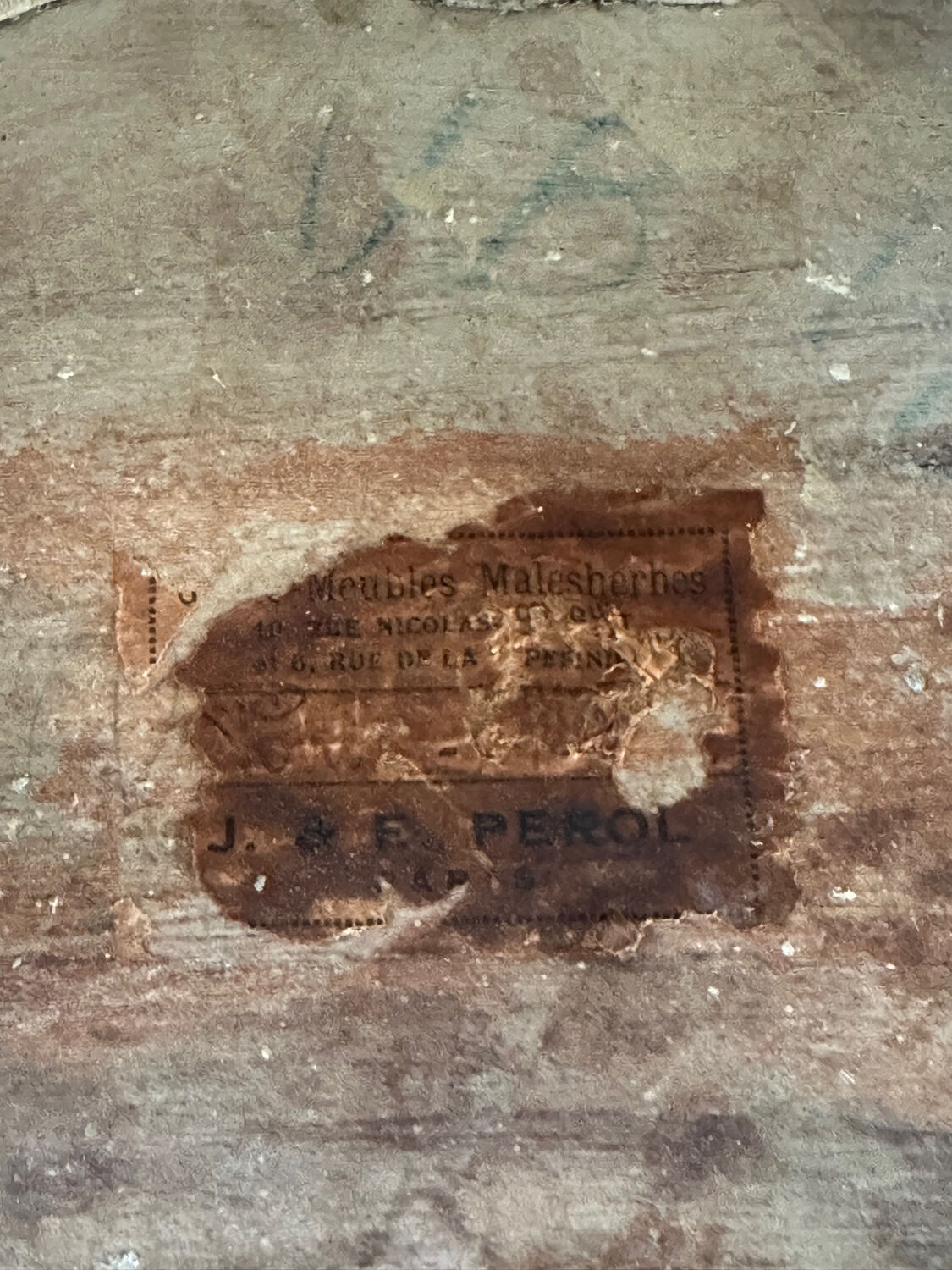 Antique gilded wall console