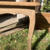 Table basse style Louis XV bois brut
