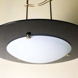 Modernist glass pendant light, 70s