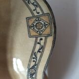 Antique ironstone gravy boat, E.C. Salins Royal model