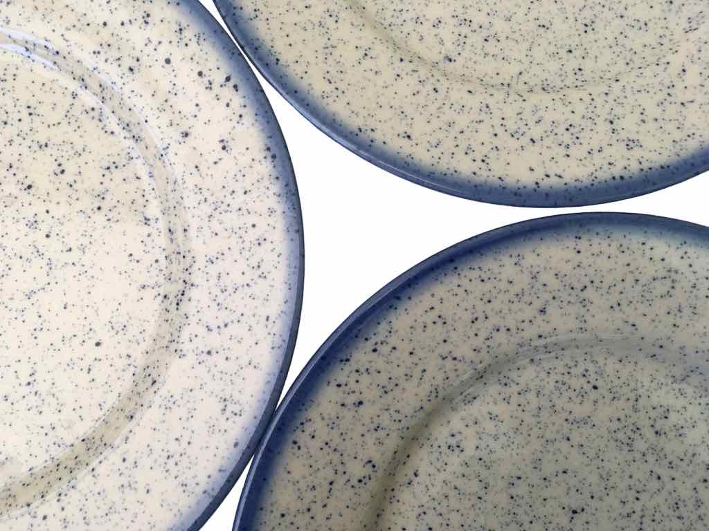 Set of 10 plates in stoneware from Poland