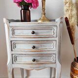 Pair of weathered bedside tables