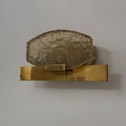 Vintage wall light attributed to Serge Mouille, brass and resin, Dallux France.