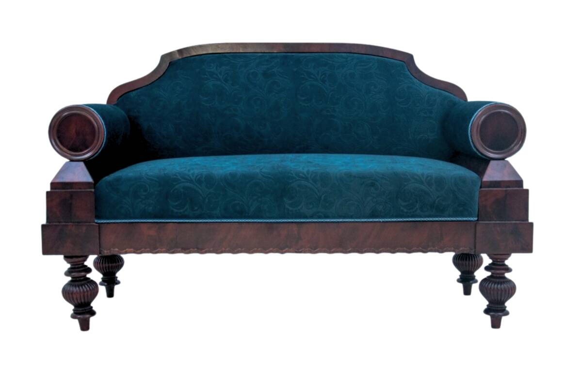 Antique sofa, Northern Europe, circa 1870. Renovated.
