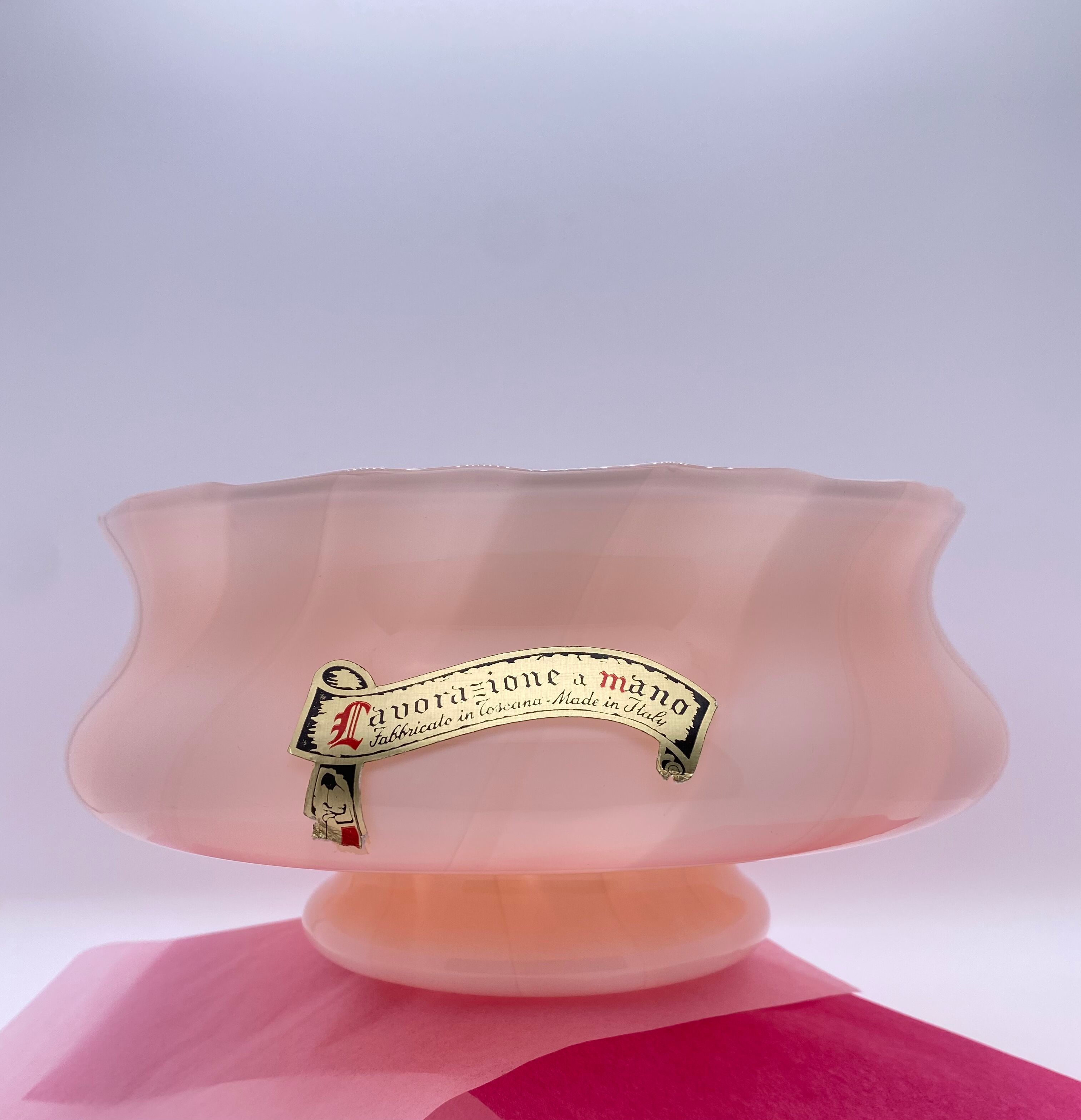 Vintage Tuscany glass cut