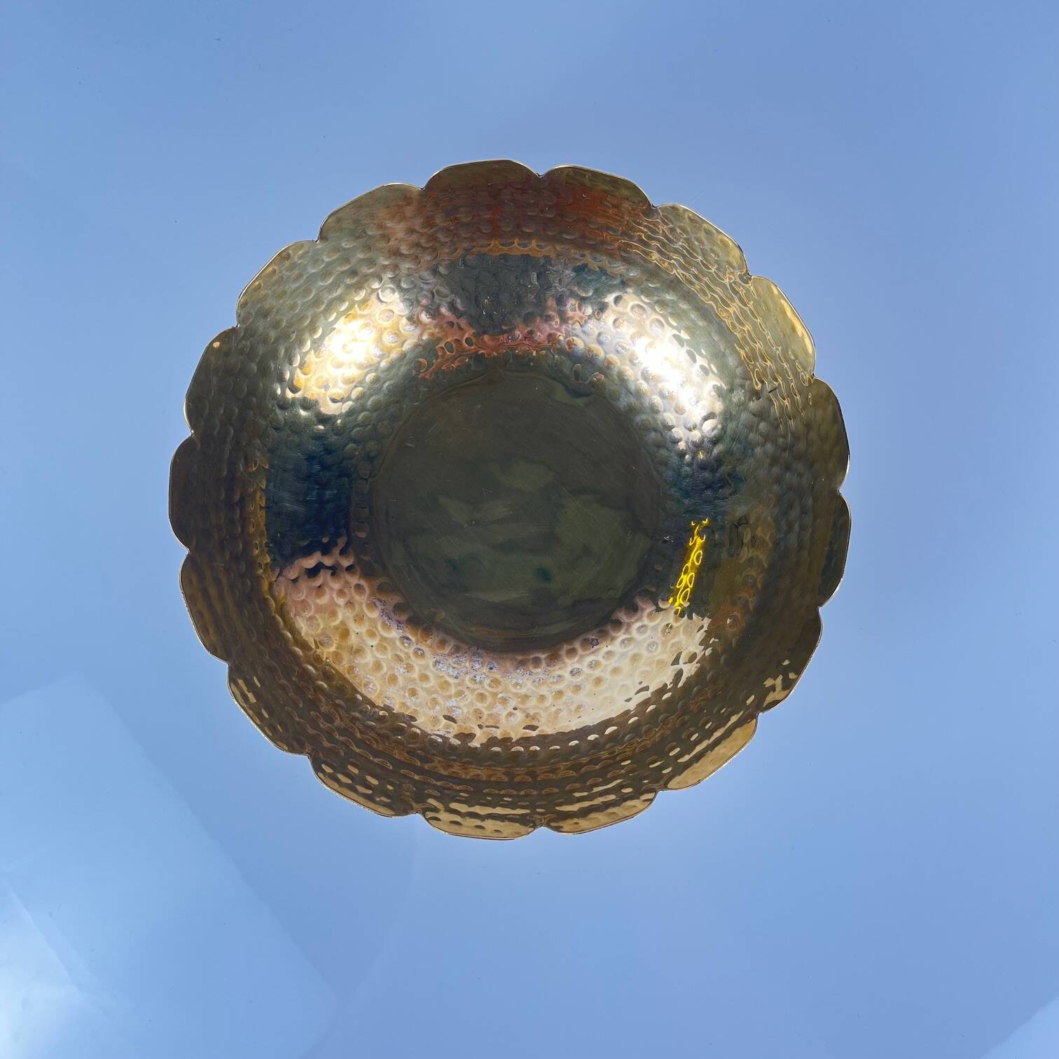 EPNS Gold Hammered Metal Indian Cup