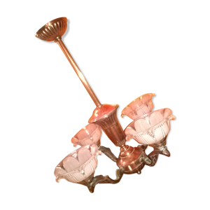 Lustre en cuivre et 4