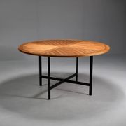 Table à manger ronde par Olle Pira. Années 1970, Suède.