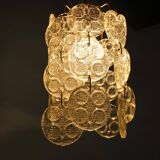 Design Brass and Glass Pendant / Chandelier by Zelezny Brod, 1970s