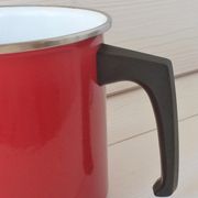 Milk pot - 17 vintage enamelled steel 60/70