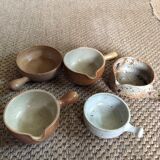 Set of 5 sandstone ramekins