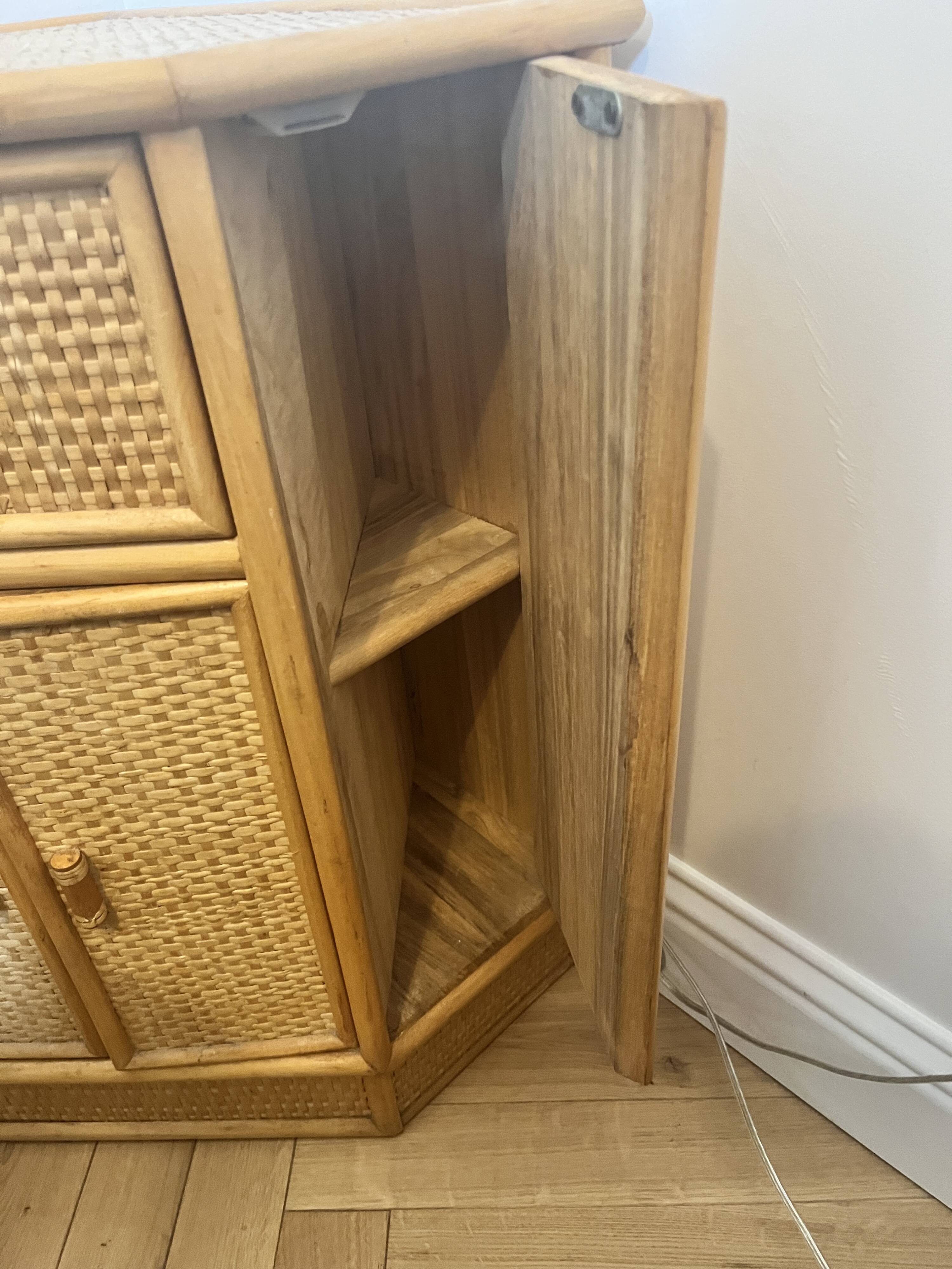 Corner rattan furniture