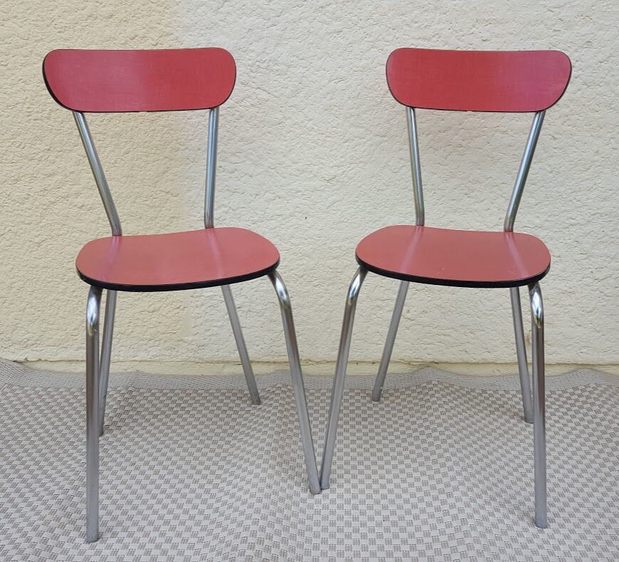 Set of two Formica chairs