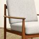 Fauteuil Grete Jalk for France & Son, Danish Design Armchair, années 1950
