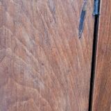Empire bedside table with detached columns in walnut 19th