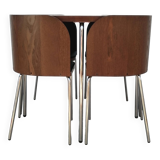 Table et chaises modèles fusion de Sandra Kragnert pour Ikea 1990