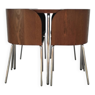 Table et chaises modèles fusion de Sandra Kragnert pour Ikea 1990