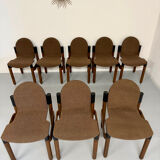 Set of 8 postmodern THONET FLEX chairs designed by Gerd Lange, vintage 80s.