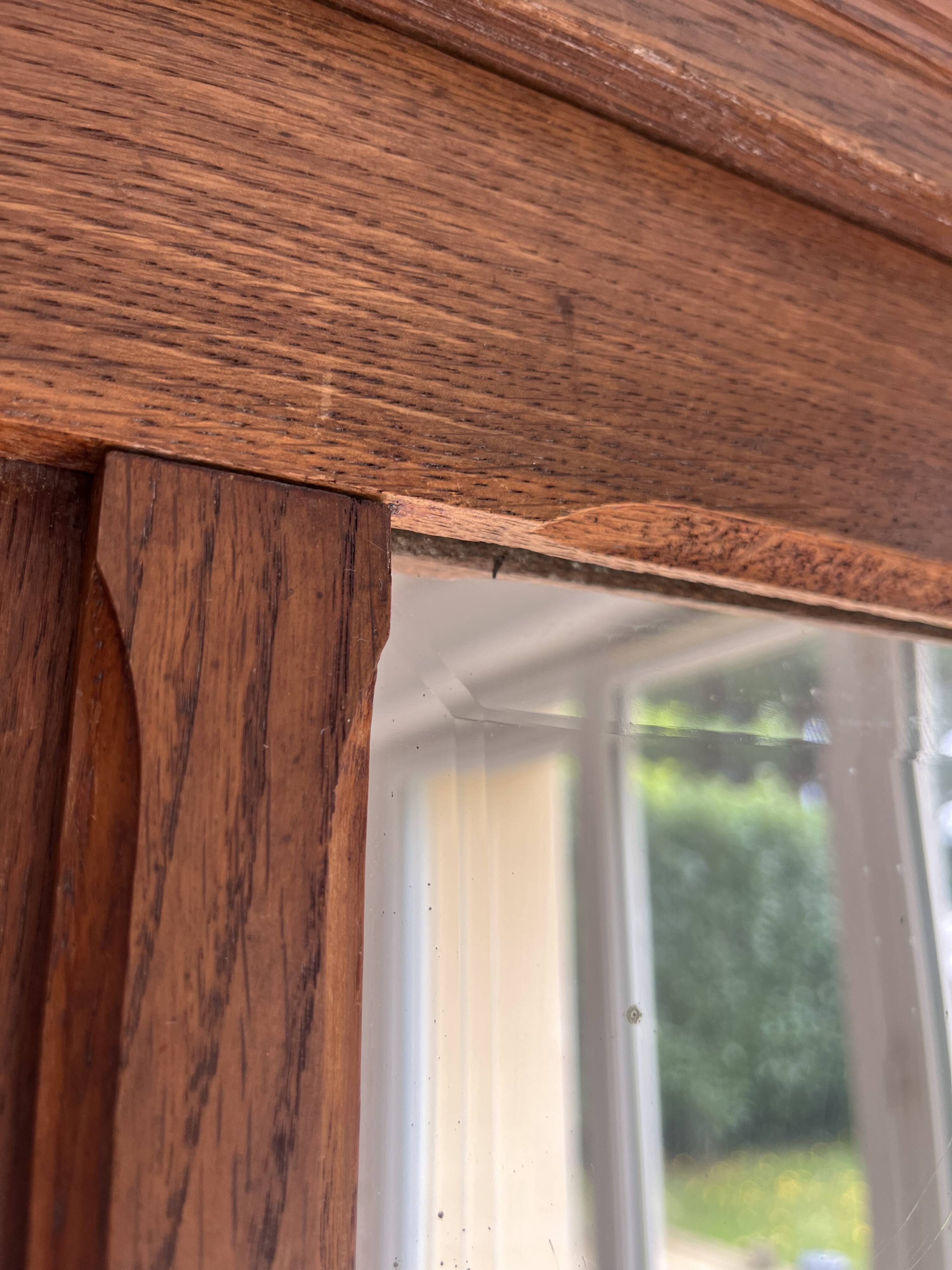 Parisian Art Deco solid oak armoire - 1930