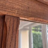 Parisian Art Deco solid oak armoire - 1930