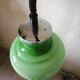 Green opaline hanging lamp