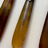 18 Wiskemann table knives in horn