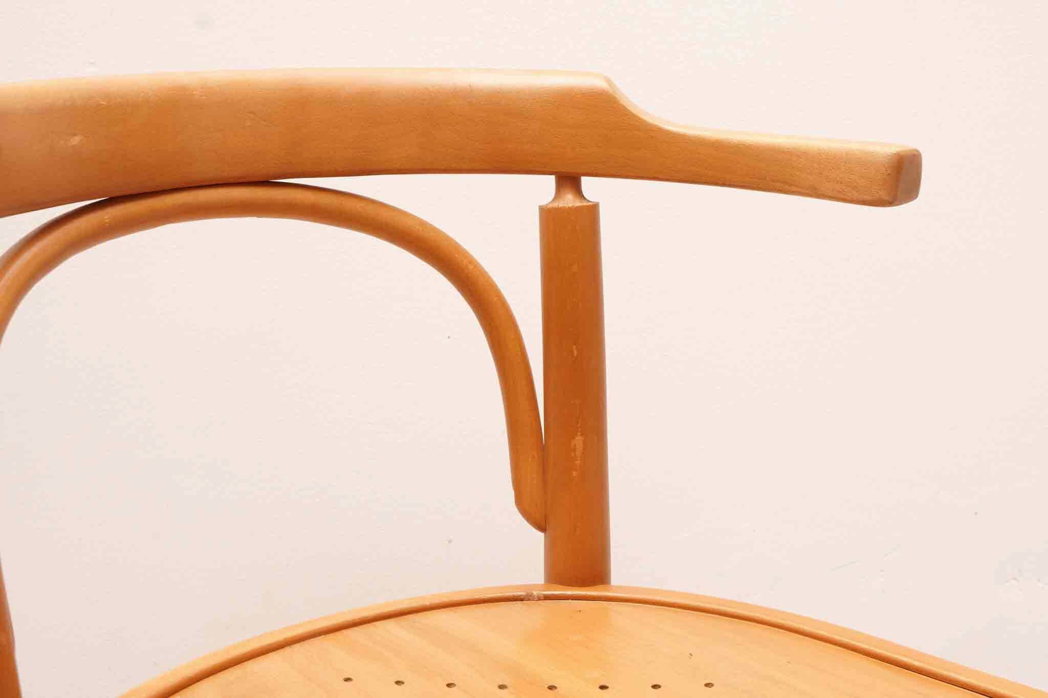 Vintage bistro chair in beech stain