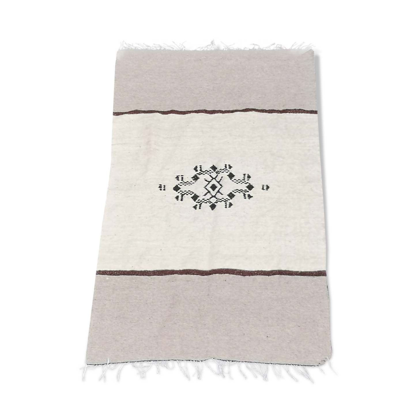 Small Moroccan Berber carpet handmade in 70x150 wool