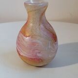 Murano hand-blown glass vase agate décor 1960/1970