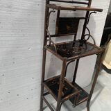 Bamboo shelf with four shelves with Asian decor, 20th century