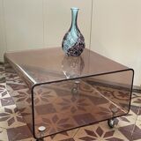 smoked plexi coffee table
