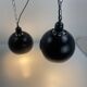 Suspensions Space Age marron et chromé, 1970