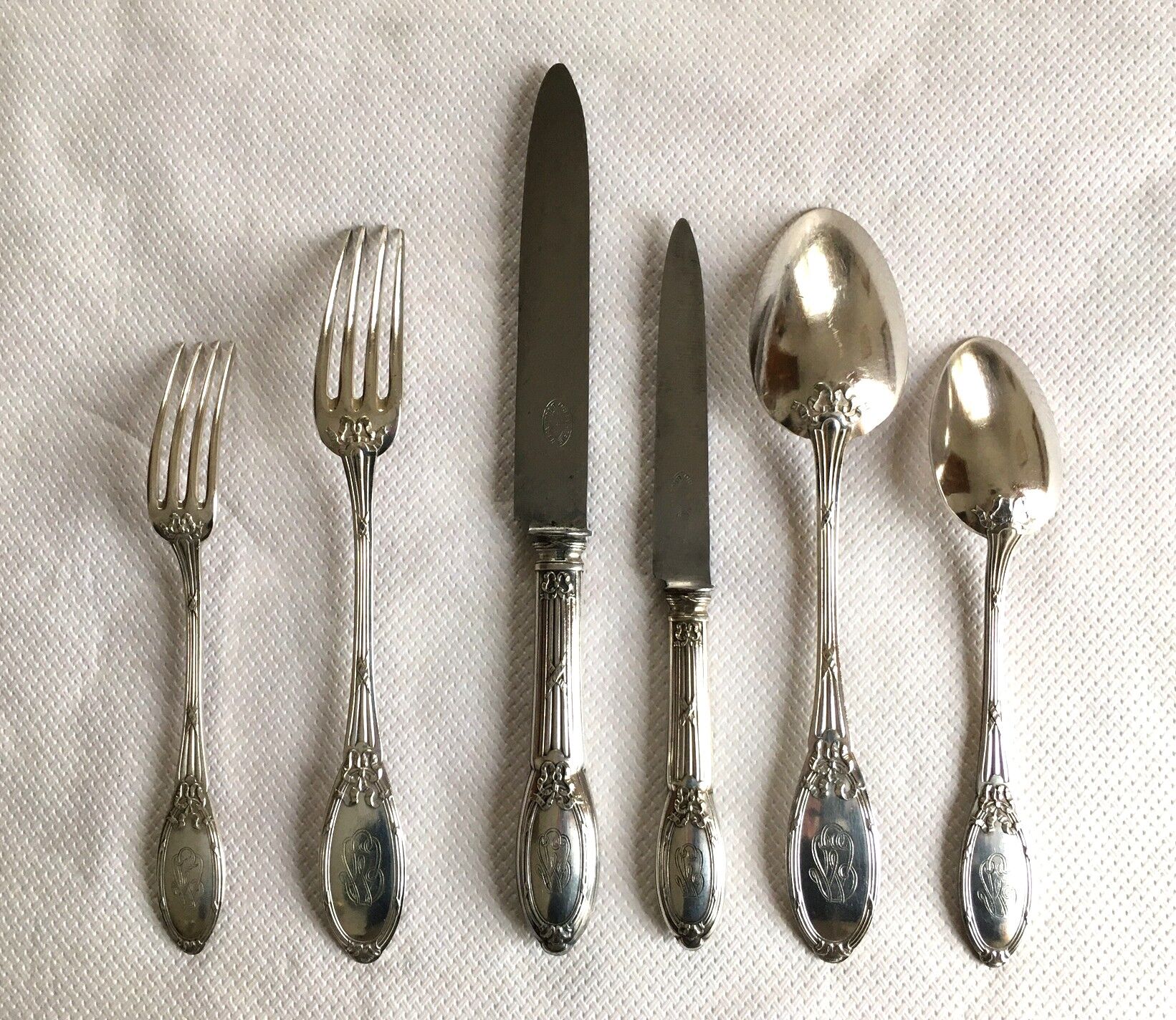 Silver-plated cutlery by Boulenger goldsmith 71 pieces