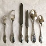 Silver-plated cutlery by Boulenger goldsmith 71 pieces